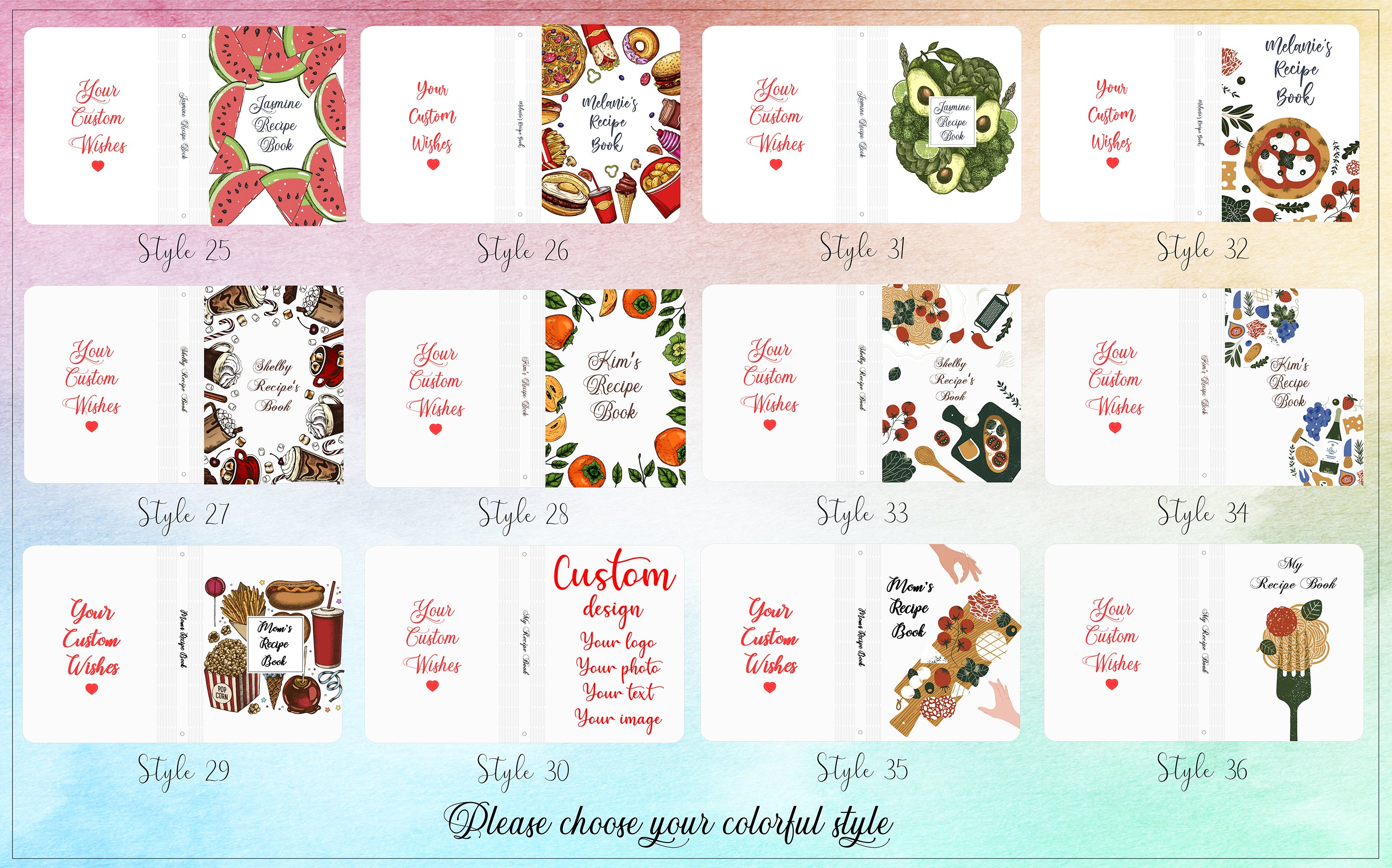 PERSONALIZED WOODEN RECIPE BOOK BINDER CUSTOM JOURNAL