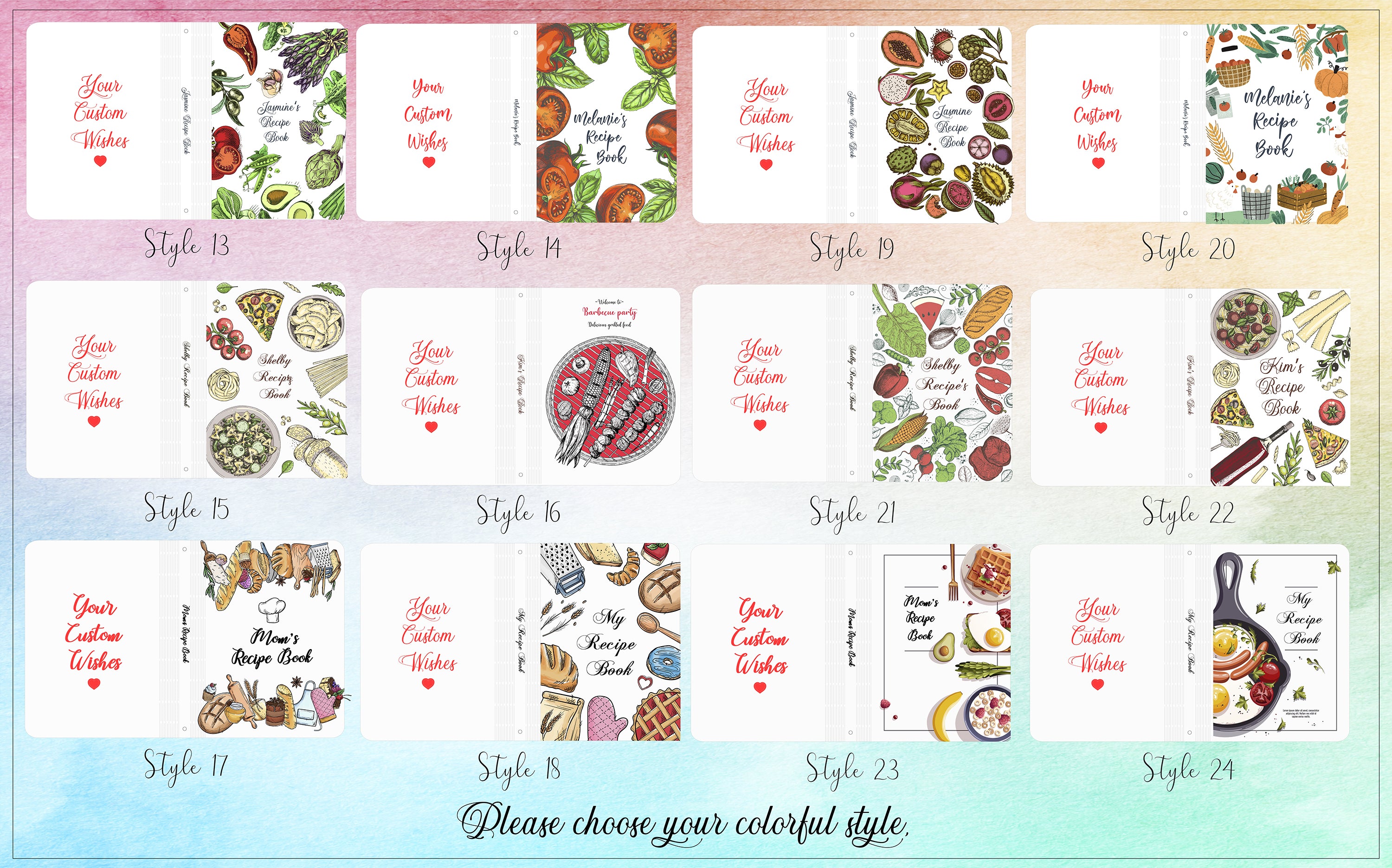PERSONALIZED WOODEN RECIPE BOOK
