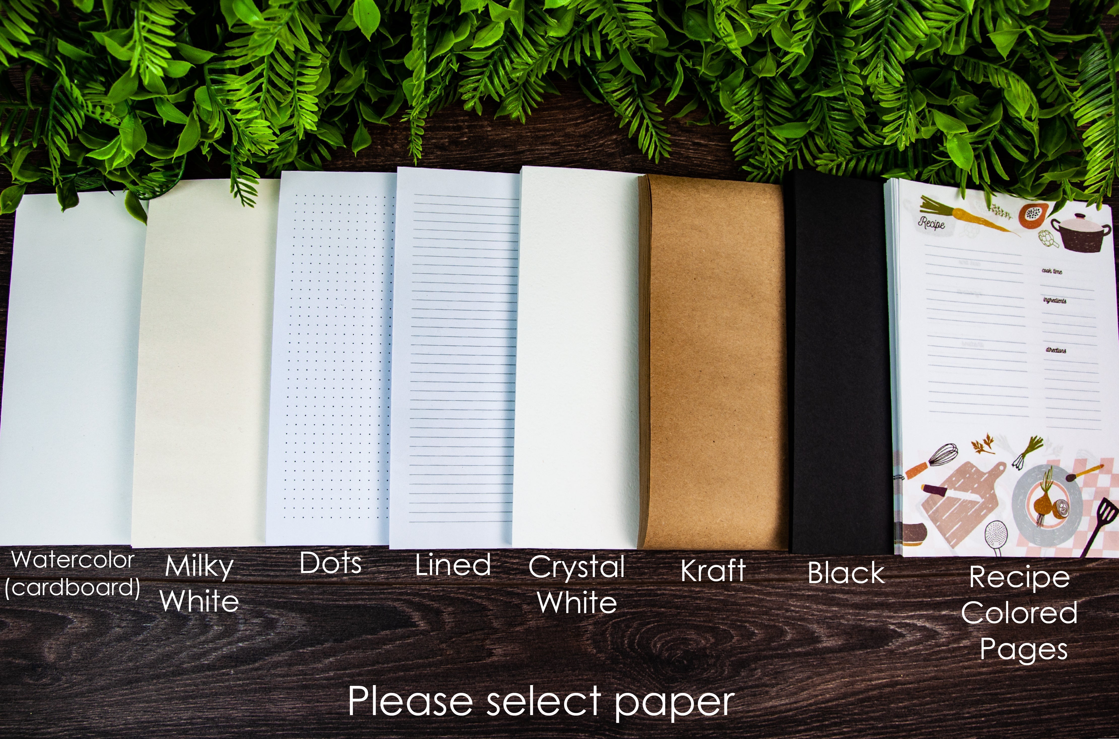 COLORFUL PERSONALIZED UV PRINTED WOODEN RECIPE BOOK