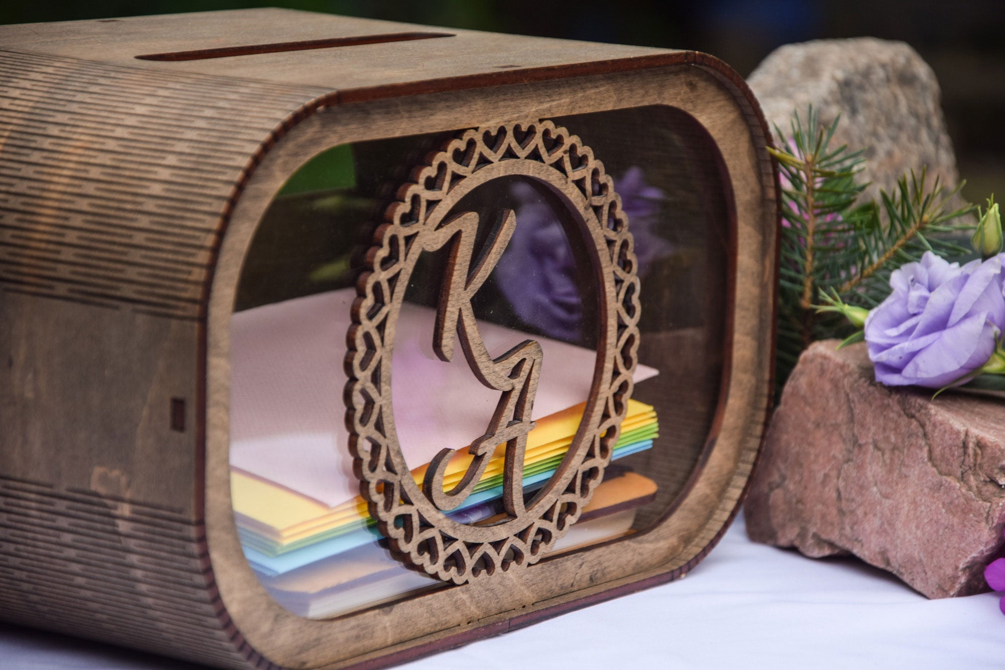 Personalized Money box, Wooden Cash box