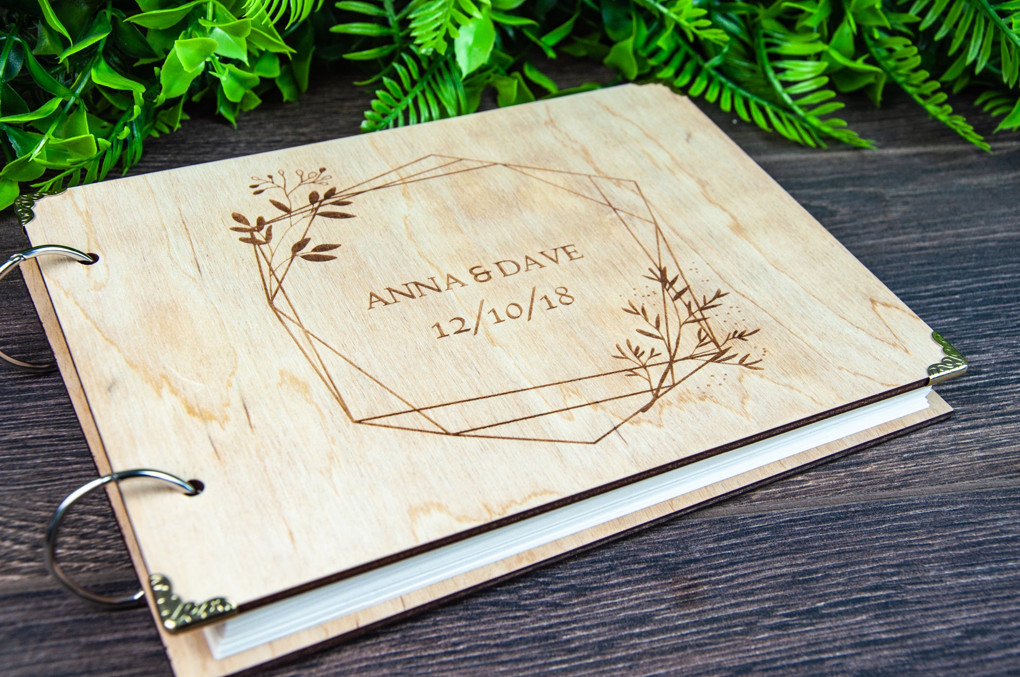 PERSONALIZED WOOD PHOTO ALBUM