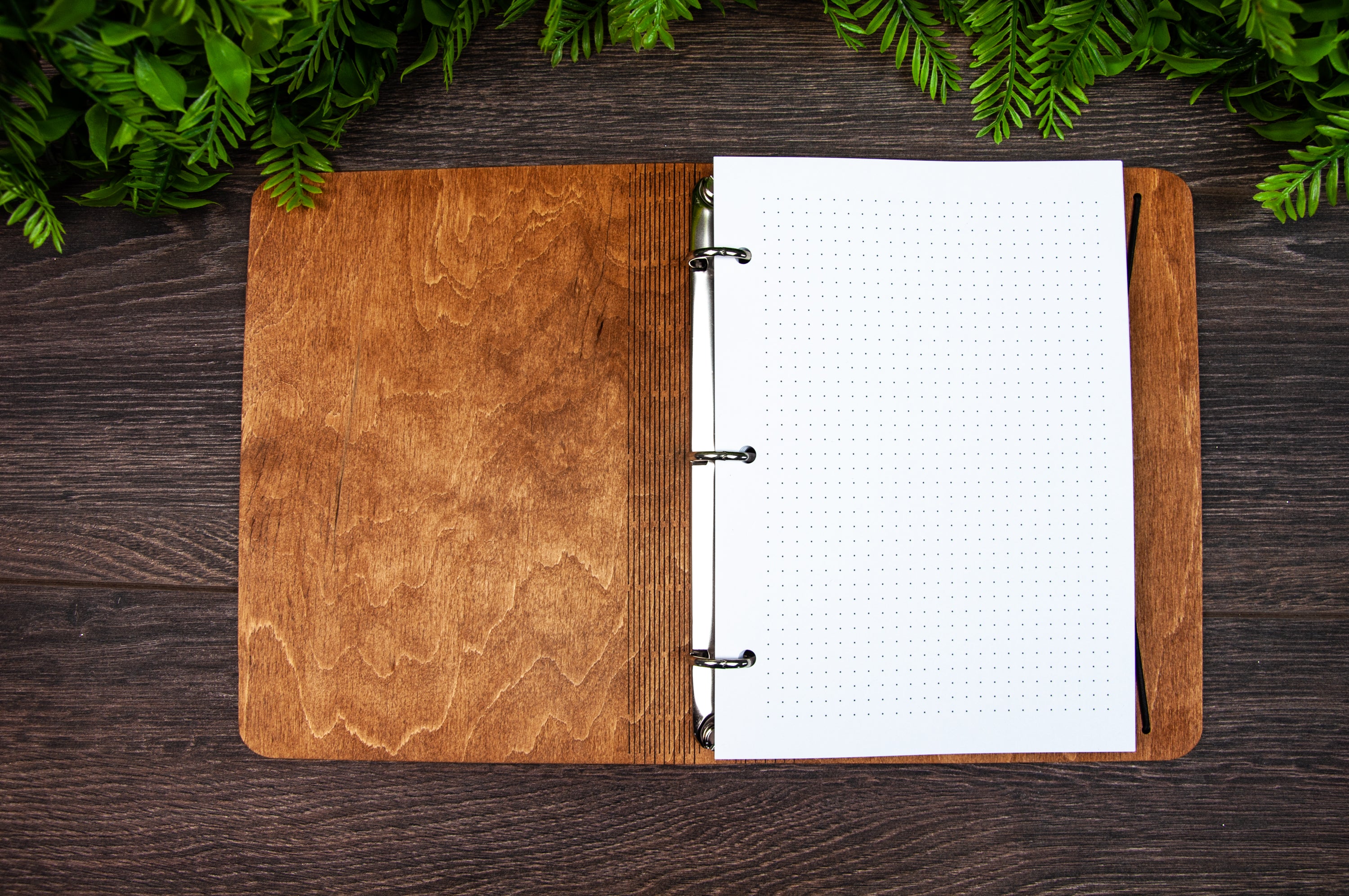 PERSONALIZED WOODEN RECIPE BOOK BINDER CUSTOM JOURNAL