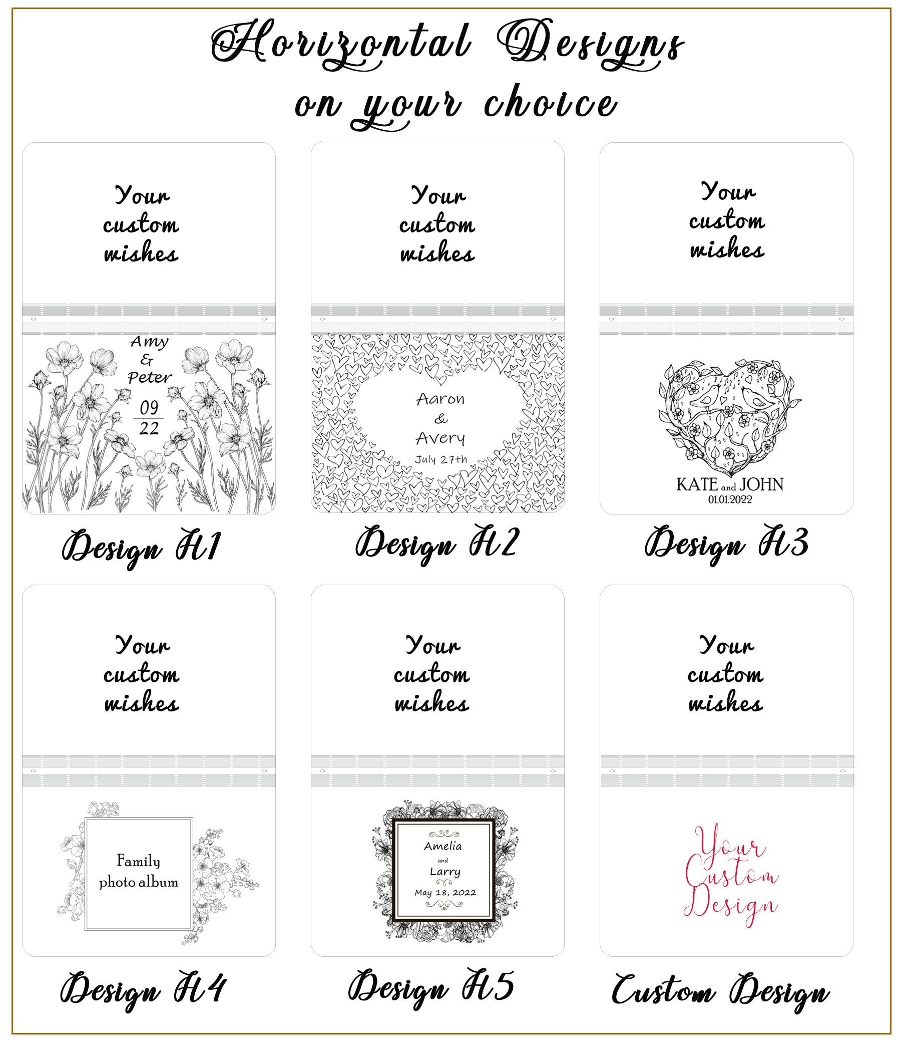 Personalized Guest book, Wooden Album